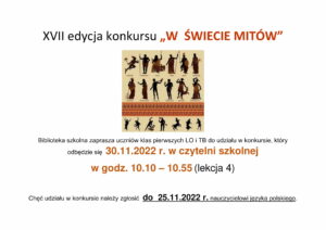 Read more about the article „W  ŚWIECIE MITÓW”